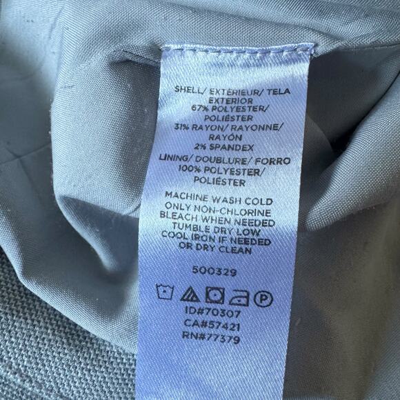 Ann Taylor 2 piece Blazer Skirt suit Women's 14 16 Gray Professional academia - Picture 10 of 10